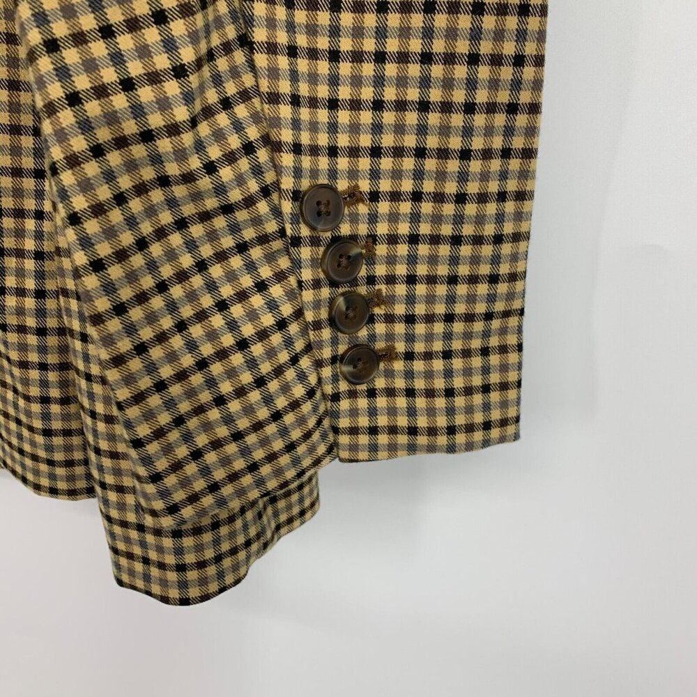 a.n.a Blazer Brown Gingham Plaid Single Button Front NWT - Picture 10 of 10
